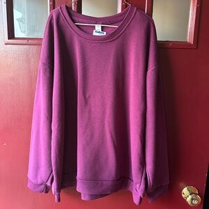 Just Be Deep Burgundy Sweatshirt